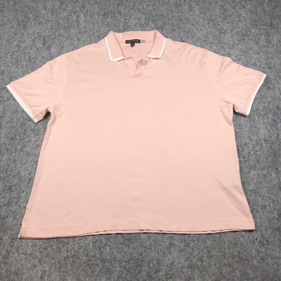 Banana Republic Other - Banana Republic Polo Shirt Mens XL Pink Luxury Touch Performance Cotton Casual